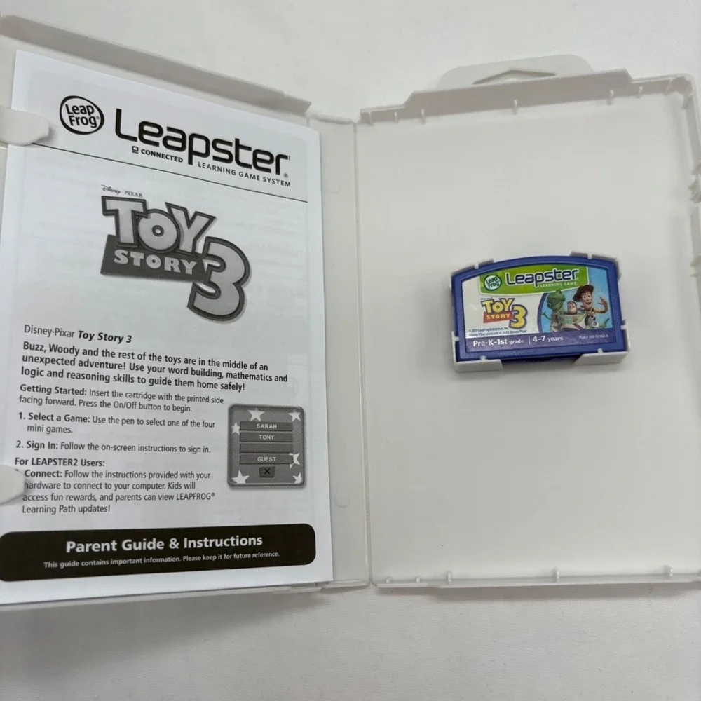 LOT OF 5 Leap Frog Leapster Game Cartridges - Complete with Boxes Disney Nick Jr